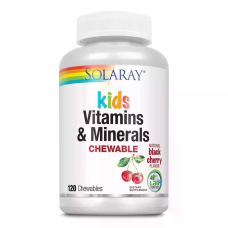 Children`s Vitamin & Minerals 120 Chewables, Solaray - Black Cherry